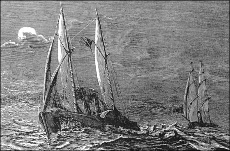 The Virginius chased by the Tornado