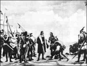Columbus arrives a 2nd time