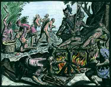 Colorized image: they tortured the natives