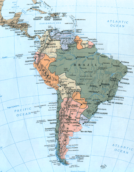 Cuba and South America