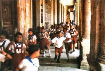 Young students in Havana